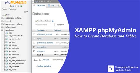 Delete Table Phpmyadmin Xampp Mysql Database