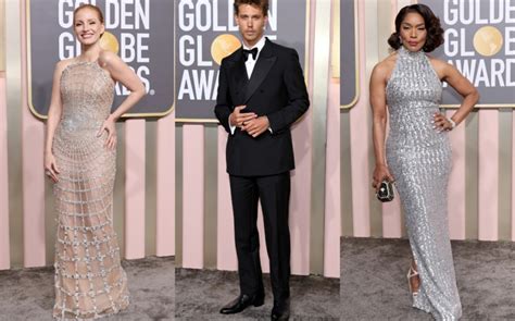 The Best Dressed At The 2023 Golden Globe Awards Photos Footwear News