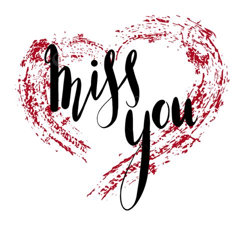 Missing You Clipart Transparent Png Hd Miss You Hand Drawn Lettering
