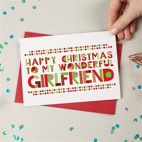 Wonderful Girlfriend Christmas Card By A Is For Alphabet