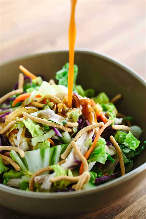 Remove the cooked chicken and cool. Chinese Chicken Salad Recipe with Vinaigrette Dressing | Jessica Gavin
