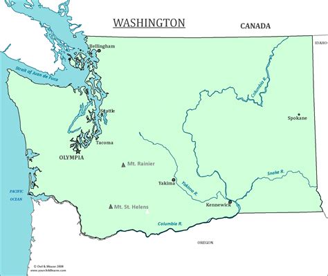 Washington State Map Map Of Washington And Information About The State