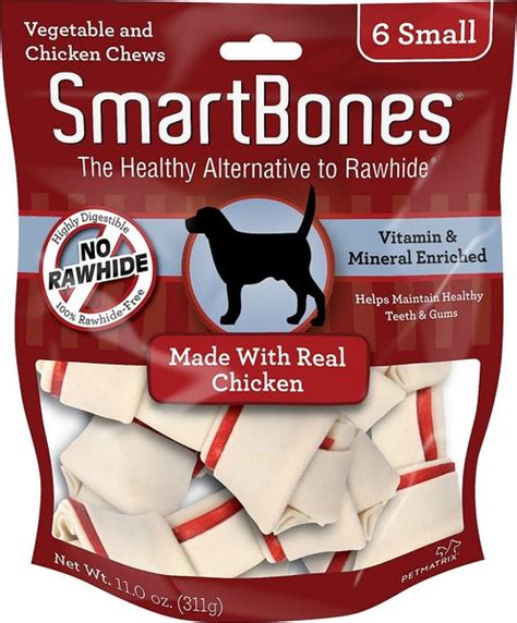 Smartbones Small Chicken Chew Bones Dog Treats 6 Pack Bundle Of 6