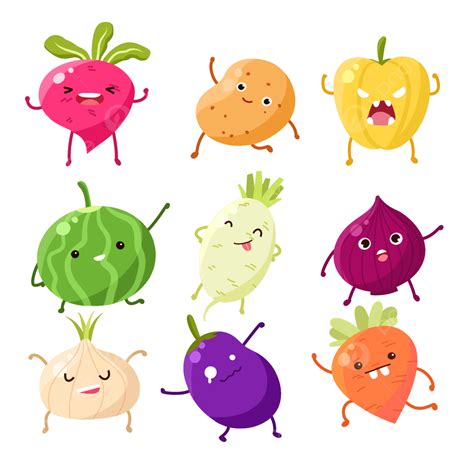 Gambar Sayuran Kartun Sayuran Buah Buahan Dan Sayur Sayuran Makanan