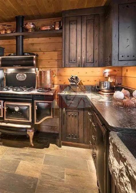 Cabin Interiors Kitchen Modern Log Cabin Kitchen Cabin Style Kitchen