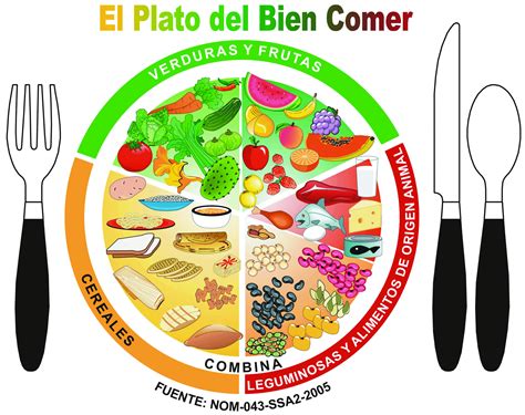 El Plato Del Bien Comer Para Colorear Imagui