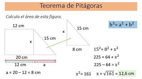 Teorema De Pitágoras En Figuras Planas Youtube