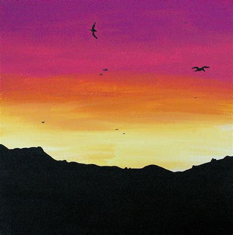 Pin By Jessica Bruns On Art Ideas Sunset Painting Sunset Painting