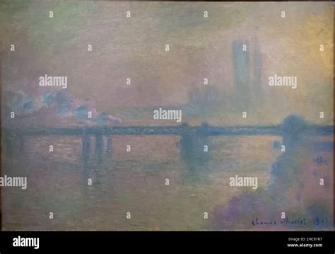 Claude Monet Charring Cross Bridge The Thames 1903 Painting In The Art