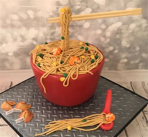 Bowl Of Noodles Birthday Cake Caramel Apples No Bake Cake Cake