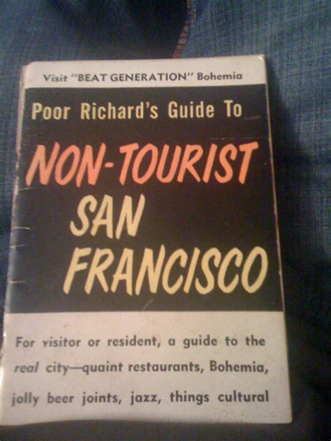 Poor Richards Guide To Non Tourist San Francisco Paperback Going