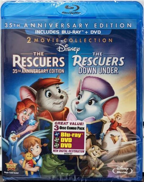 The Rescuers 35th Anniversary Editionthe Rescuers Down Under Blu Ray