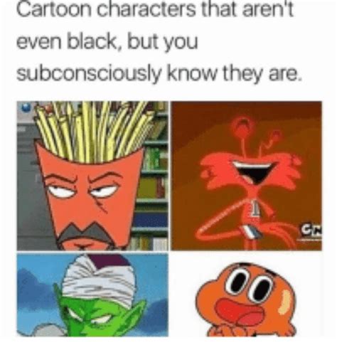Cartoon Characters That Arent Even Black But You Subconsciously Know