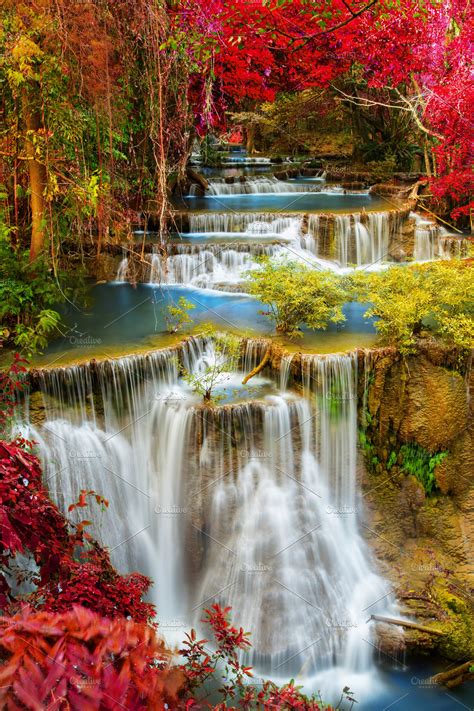 Beautiful Water Fall High Quality Nature Stock Photos ~ Creative Market