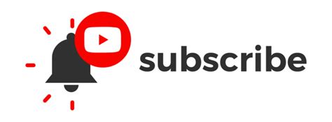 YouTube Subscribe Button Png Vector Notification Bell