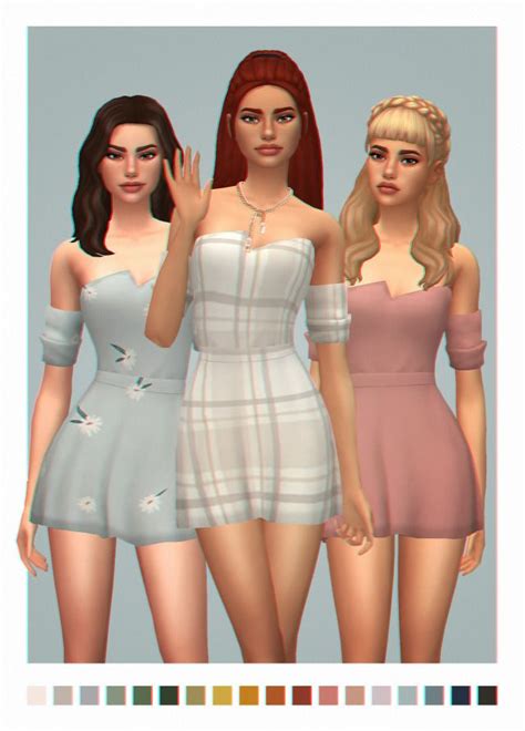 Olivia Dress Raspbxxry Sims 4 Dresses Sims 4 Mods Clothes Sims 4