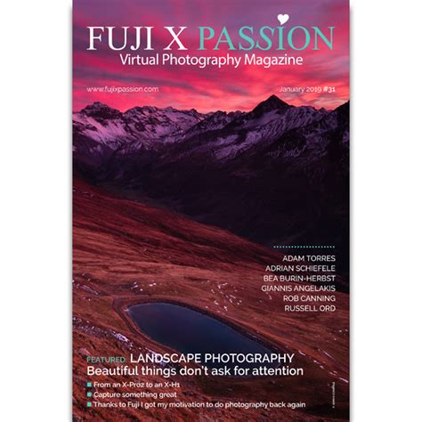 Fuji X Passion Virtual Photography Magazine January 2019 Fuji X Passion