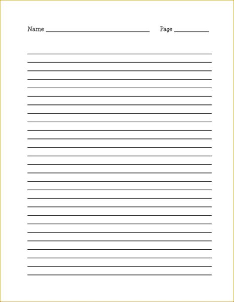 The Fascinating Lined Notebook Paper Template Word Radiodignidad