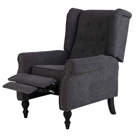 Wingback Chair Recliner With Footrest Accent Chairs For