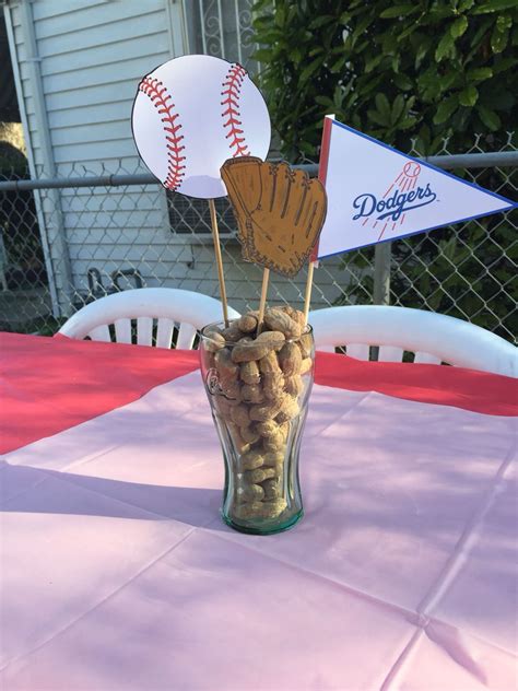 Quick And Easy Baseball Theme Party Centerpiece Coke Cola Cup From