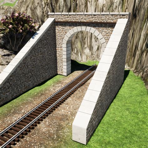 Download Stl File Ho Tunnel Entrance 3d Printable Template ・ Cults