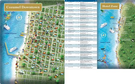 Printable Street Map Of Cozumel Printable Maps