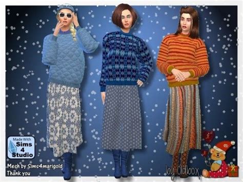 All4sims Winter Outfit By Oldbox • Sims 4 Downloads The Sims Sims 4