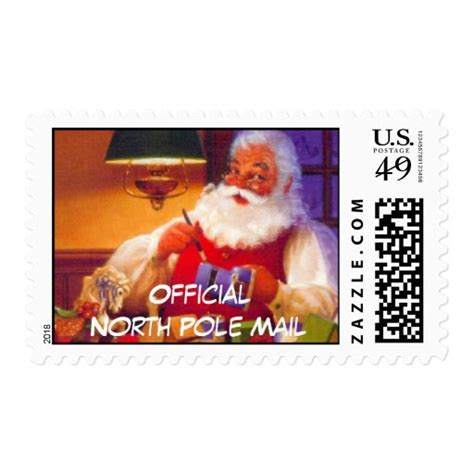 Official North Pole Santa Postage Zazzle