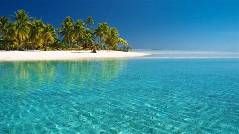 Tropical White Beach And Crystal Clear Water Wallpaper Water