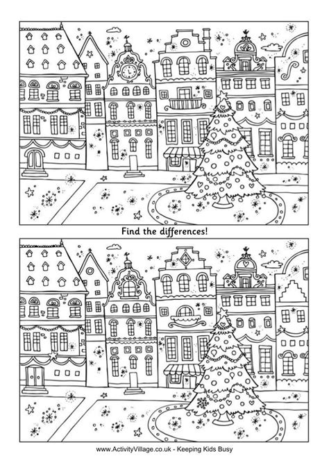 Christmas Street Findthedifferences
