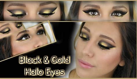 This Black Andgold Halo Smokey Eye Is So Easy To Do I Show You How In
