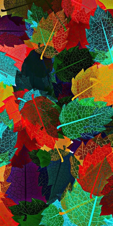 1080x2160 Abstract Autumn Leaves 4k One Plus 5thonor 7xhonor View 10