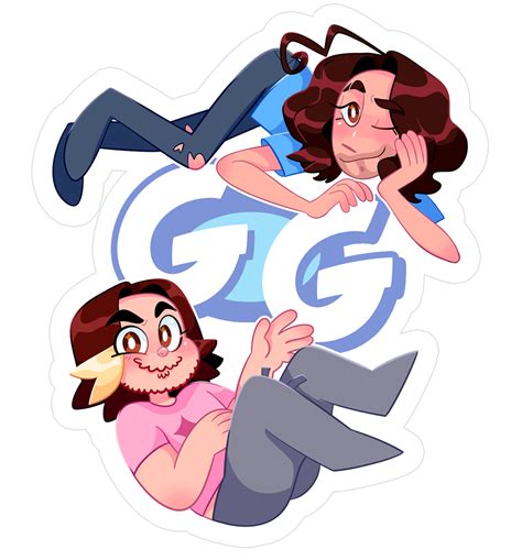 Game Grumps Gg Logo W Dan And Arin Sticker Game Grumps