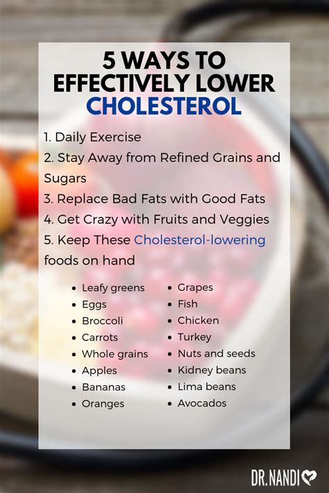 5 Ways To Effectively Lower Cholesterol Lower Cholesterol Bad Fats