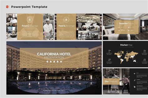 Hotel Powerpoint Template Creative Powerpoint Templates ~ Creative Market