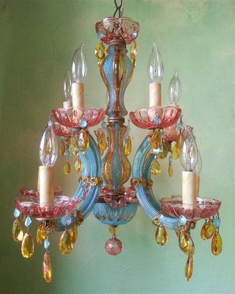 Colored Glass Chandelier See Larger Image Our Custom Colorselect