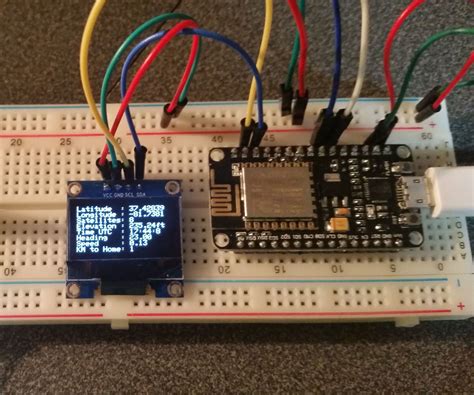 Nodemcu Esp E With Gps Oled Display Arduino Gps Arduino