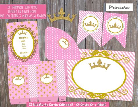 Kit Imprimible Princesas Coronas Mercadolibre 📦