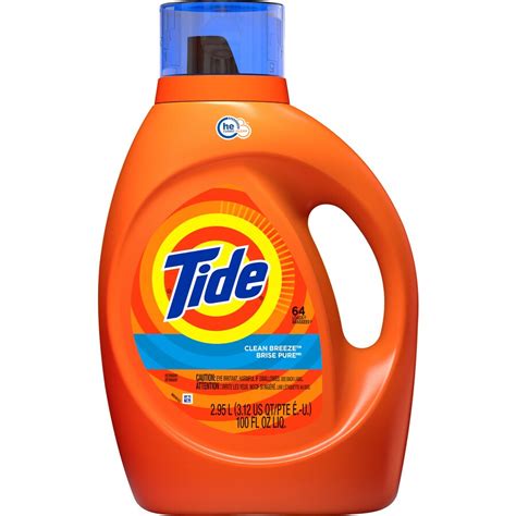 Tide 100 Fl Oz Clean Breeze He Liquid Laundry Detergent At