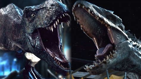 Jurassic World T Rex Vs Indominus Rex Spoiler 1080p Hd Youtube