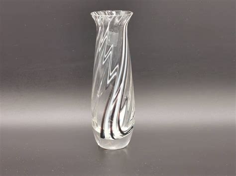 Fantastic Retro Caithness Crystal Vase 18cm Etsy