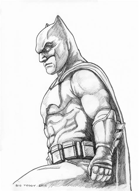 Disegno Originale Di Batman Pencil Etsy Italia