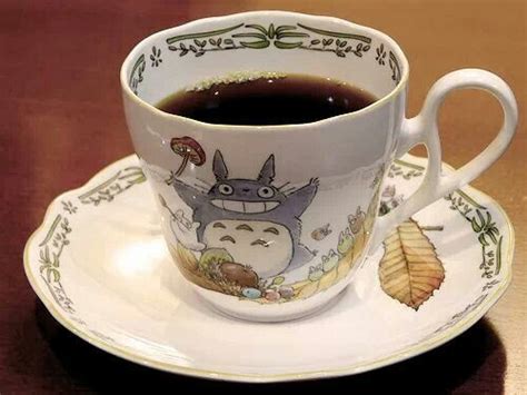 Totoro Cup And Saucer Personajes Studio Ghibli Ghibli Movies Cute