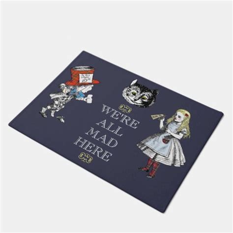 Vintage Alice In Wonderland Art Doormat Zazzle