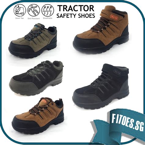 Tractor Safety Shoes Collection Mens Fashion Footwear Boots On