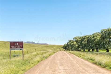 Eastern Cape Highlands Scenic Route On Road R356 Near Rhodes Editorial