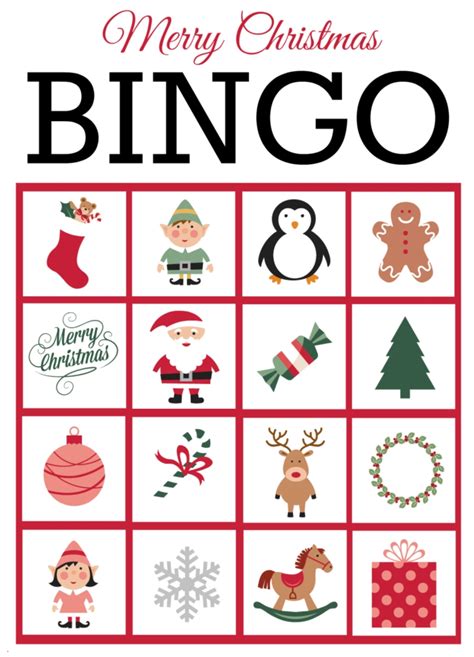 6 Best Printable Christmas Bingo Card 20