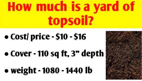 How Much Is A Yard Of Topsoil Cover Cost Weigh And Near Me Civil Sir