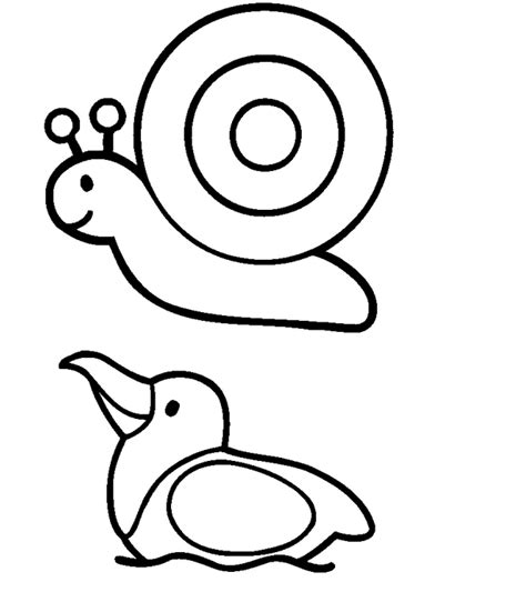Easy Animal Coloring Pages For Kids At Free