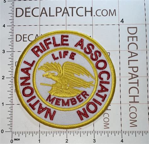 Nra National Rifle Association Of America Life Member Patch Decal